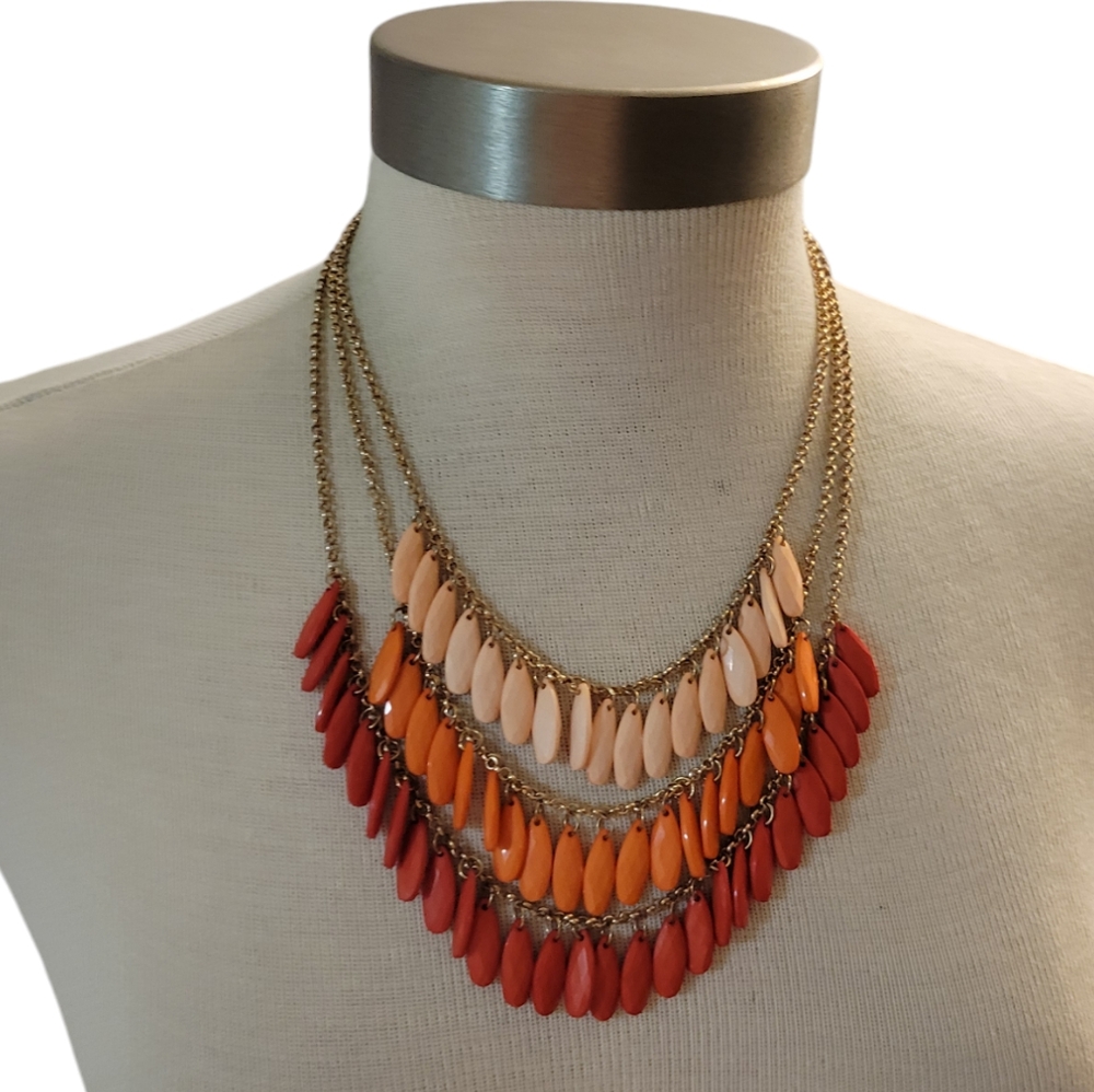 Statement Necklace Multi Colored - image 1